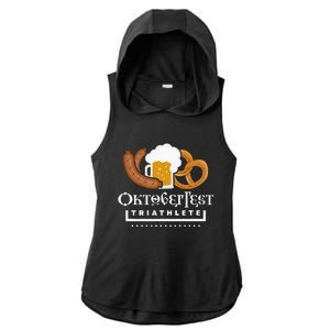 Oktoberfest Triathlete Ladies PosiCharge Tri-Blend Wicking Draft Hoodie Tank