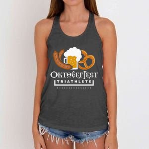 Oktoberfest Triathlete Women's Knotted Racerback Tank