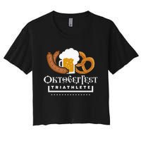 Oktoberfest Triathlete Women's Crop Top Tee