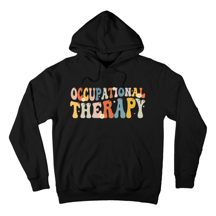 Occupational Therapy OT Therapist OT Month Groovy Retro Hoodie