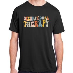 Occupational Therapy OT Therapist OT Month Groovy Retro Adult ChromaSoft Performance T-Shirt