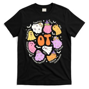 Occupational Therapy Ot Ota Cute Ghost Hippie Halloween T-Shirt