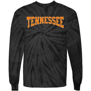 Orange Tennessee Tie-Dye Long Sleeve Shirt