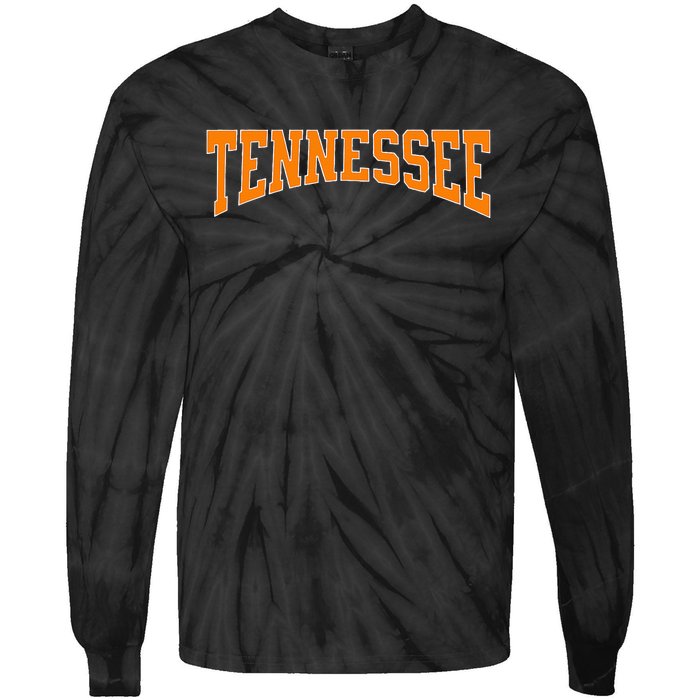 Orange Tennessee Tie-Dye Long Sleeve Shirt