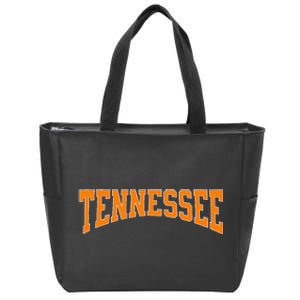 Orange Tennessee Zip Tote Bag