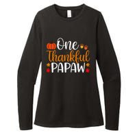 One Thankful Papaw Thankgiving Fall Autumn Pumpkin Dad Womens CVC Long Sleeve Shirt