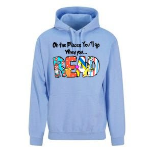 Oh The Places You'll Go When You Read National Read Across America Unisex Surf Hoodie