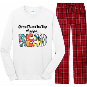 Oh The Places You'll Go When You Read National Read Across America Long Sleeve Pajama Set