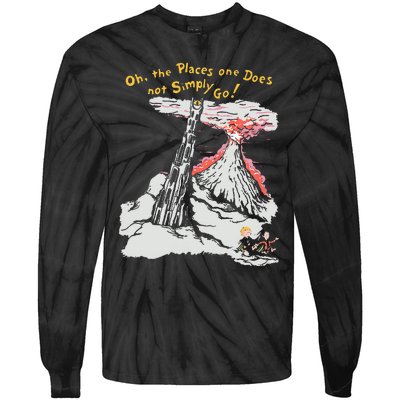 Oh The Places One Does Not Simply Go! Tie-Dye Long Sleeve Shirt