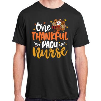 One Thankful Pacu Nurse Turkey Leopard Thanksgiving Cute Gift Adult ChromaSoft Performance T-Shirt