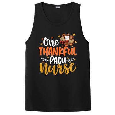 One Thankful Pacu Nurse Turkey Leopard Thanksgiving Cute Gift PosiCharge Competitor Tank