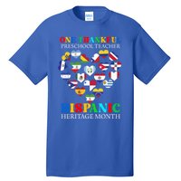 One Thankful Preschool Teacher Hispanic Heritage Month Gift Tall T-Shirt