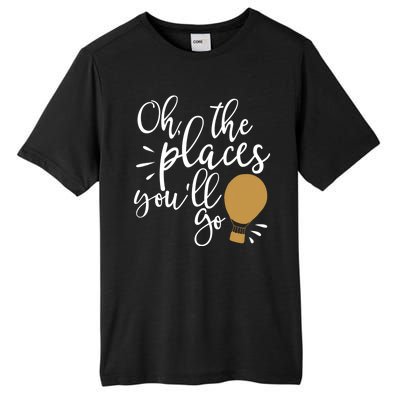 Oh The Places You'll Go Thinking Lightbulb Tall Fusion ChromaSoft Performance T-Shirt