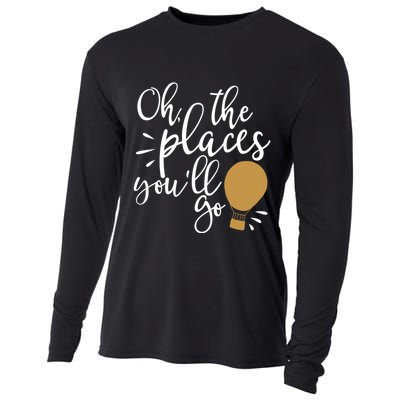 Oh The Places You'll Go Thinking Lightbulb Cooling Performance Long Sleeve Crew