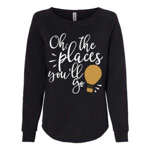 Oh The Places You'll Go Thinking Lightbulb Womens California Wash Sweatshirt