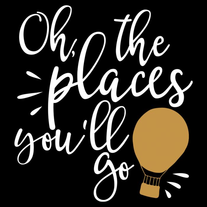Oh The Places You'll Go Thinking Lightbulb Premium T-Shirt