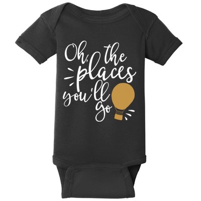 Oh The Places You'll Go Thinking Lightbulb Baby Bodysuit