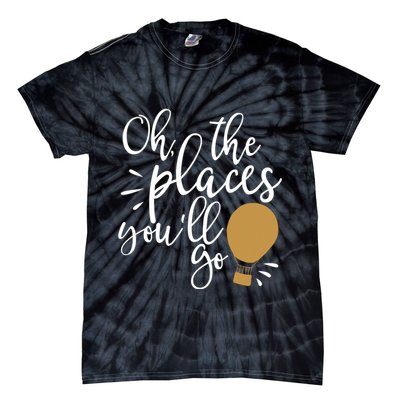 Oh The Places You'll Go Thinking Lightbulb Tie-Dye T-Shirt