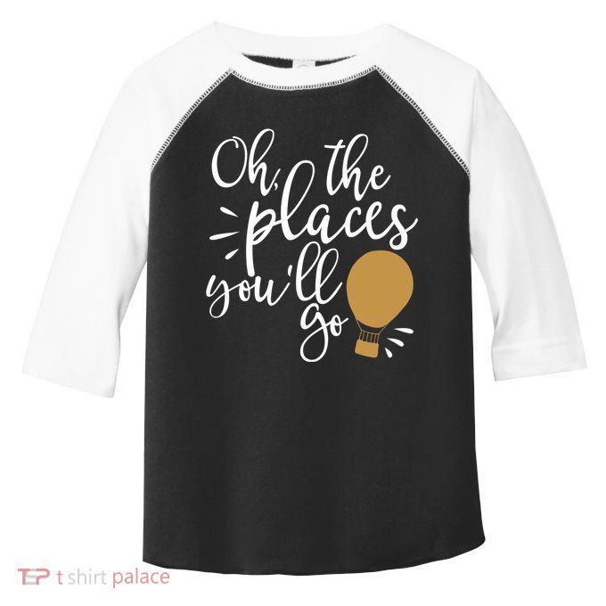 Oh The Places You'll Go Thinking Lightbulb Toddler Fine Jersey T-Shirt