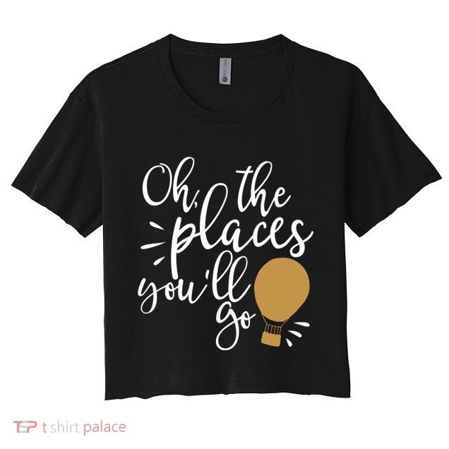Oh The Places You'll Go Thinking Lightbulb Crop Top