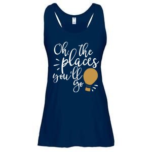 Oh The Places You'll Go Thinking Lightbulb Ladies Essential Flowy Tank