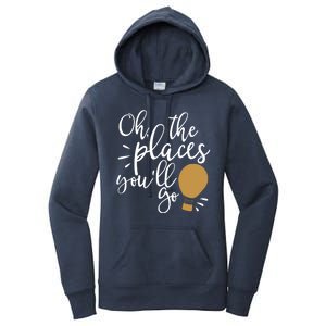 Oh The Places You'll Go Thinking Lightbulb Women's Pullover Hoodie