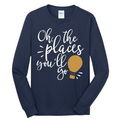 Oh The Places You'll Go Thinking Lightbulb Tall Long Sleeve T-Shirt