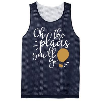 Oh The Places You'll Go Thinking Lightbulb Mesh Reversible Basketball Jersey Tank