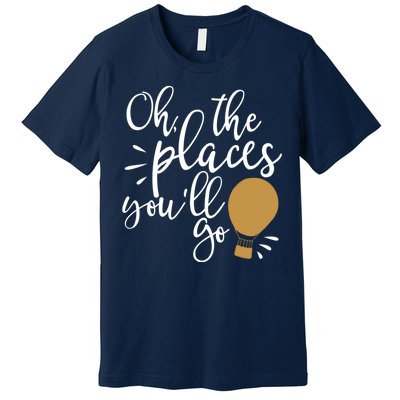 Oh The Places You'll Go Thinking Lightbulb Premium T-Shirt