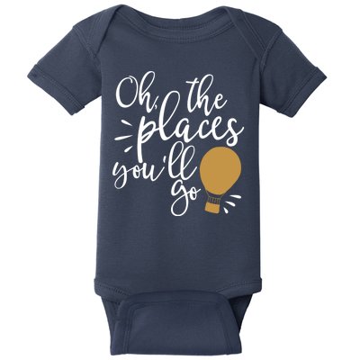 Oh The Places You'll Go Thinking Lightbulb Baby Bodysuit