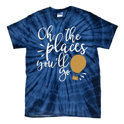 Oh The Places You'll Go Thinking Lightbulb Tie-Dye T-Shirt