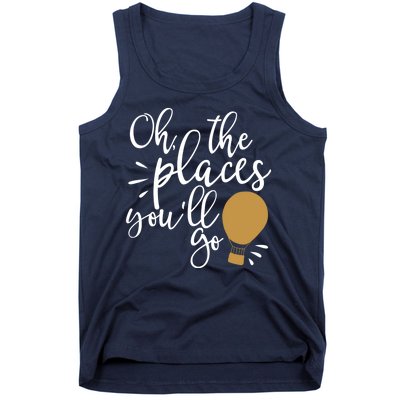 Oh The Places You'll Go Thinking Lightbulb Tank Top