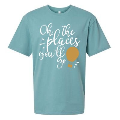 Oh The Places You'll Go Thinking Lightbulb Sueded Cloud Jersey T-Shirt