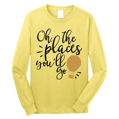 Oh The Places You'll Go Thinking Lightbulb Long Sleeve Shirt