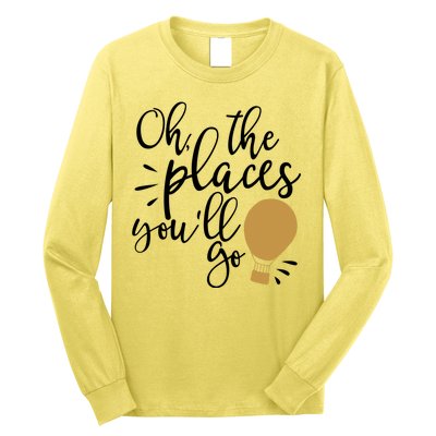 Oh The Places You'll Go Thinking Lightbulb Long Sleeve Shirt