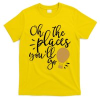 Oh The Places You'll Go Thinking Lightbulb T-Shirt