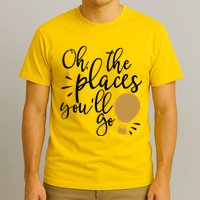 Oh The Places You'll Go Thinking Lightbulb T-Shirt