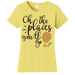 Oh The Places You'll Go Thinking Lightbulb Women's T-Shirt