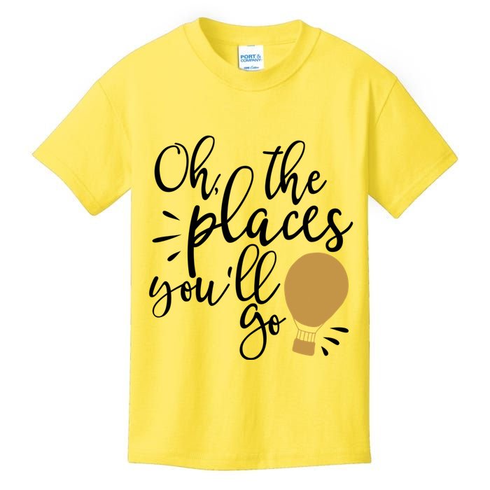 Oh The Places You'll Go Thinking Lightbulb Kids T-Shirt
