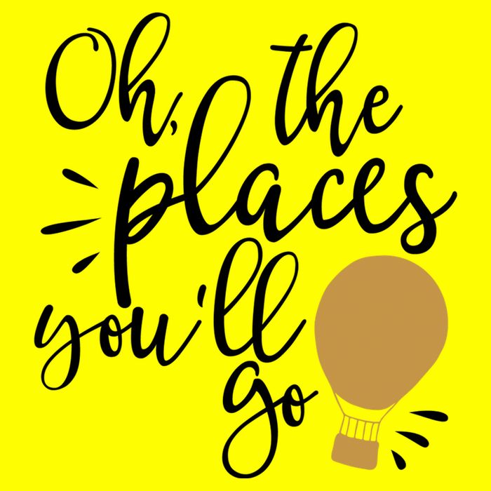 Oh The Places You'll Go Thinking Lightbulb Kids T-Shirt