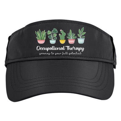 Occupational Therapy Pediatric Therapist Ot Month Cute Plant Great Gift Adult Drive Performance Visor