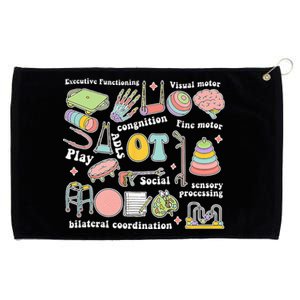 Occupational Therapy Pediatric Therapist Assistant OT Month Grommeted Golf Towel