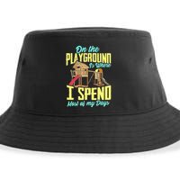 On The Playground Is Where I Spend Most Of My Days Sustainable Bucket Hat