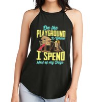 On The Playground Is Where I Spend Most Of My Days Women's Perfect Tri Rocker Tank