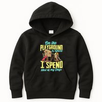 On The Playground Is Where I Spend Most Of My Days Kids Hoodie