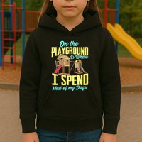 On The Playground Is Where I Spend Most Of My Days Kids Hoodie
