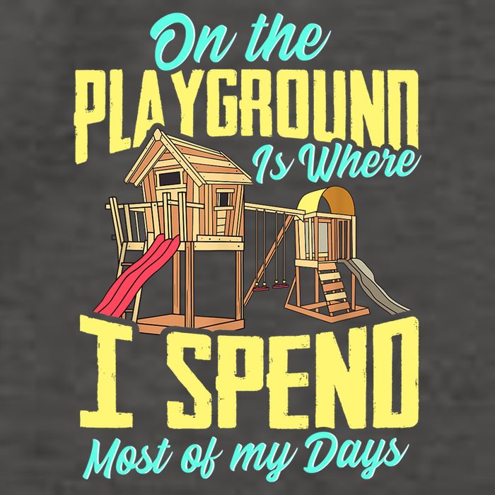 On The Playground Is Where I Spend Most Of My Days Vector Backpack