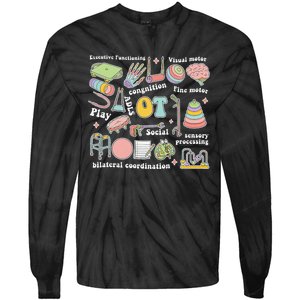 Occupational Therapy Pediatric Therapist OT Month Tie-Dye Long Sleeve Shirt