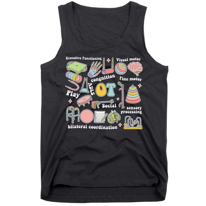 Occupational Therapy Pediatric Therapist OT Month Tank Top