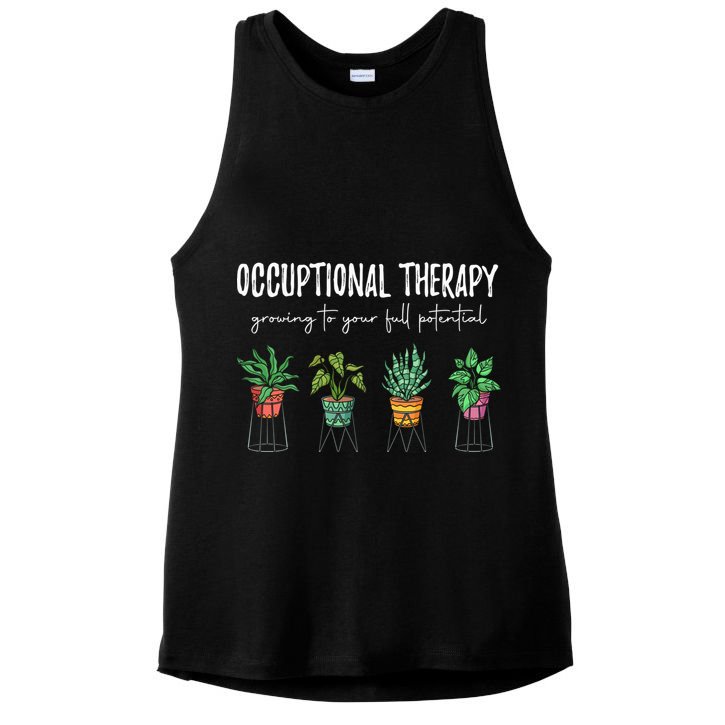 Occupational Therapy Pediatric Therapist Ot Month Gift Ladies PosiCharge Tri-Blend Wicking Tank